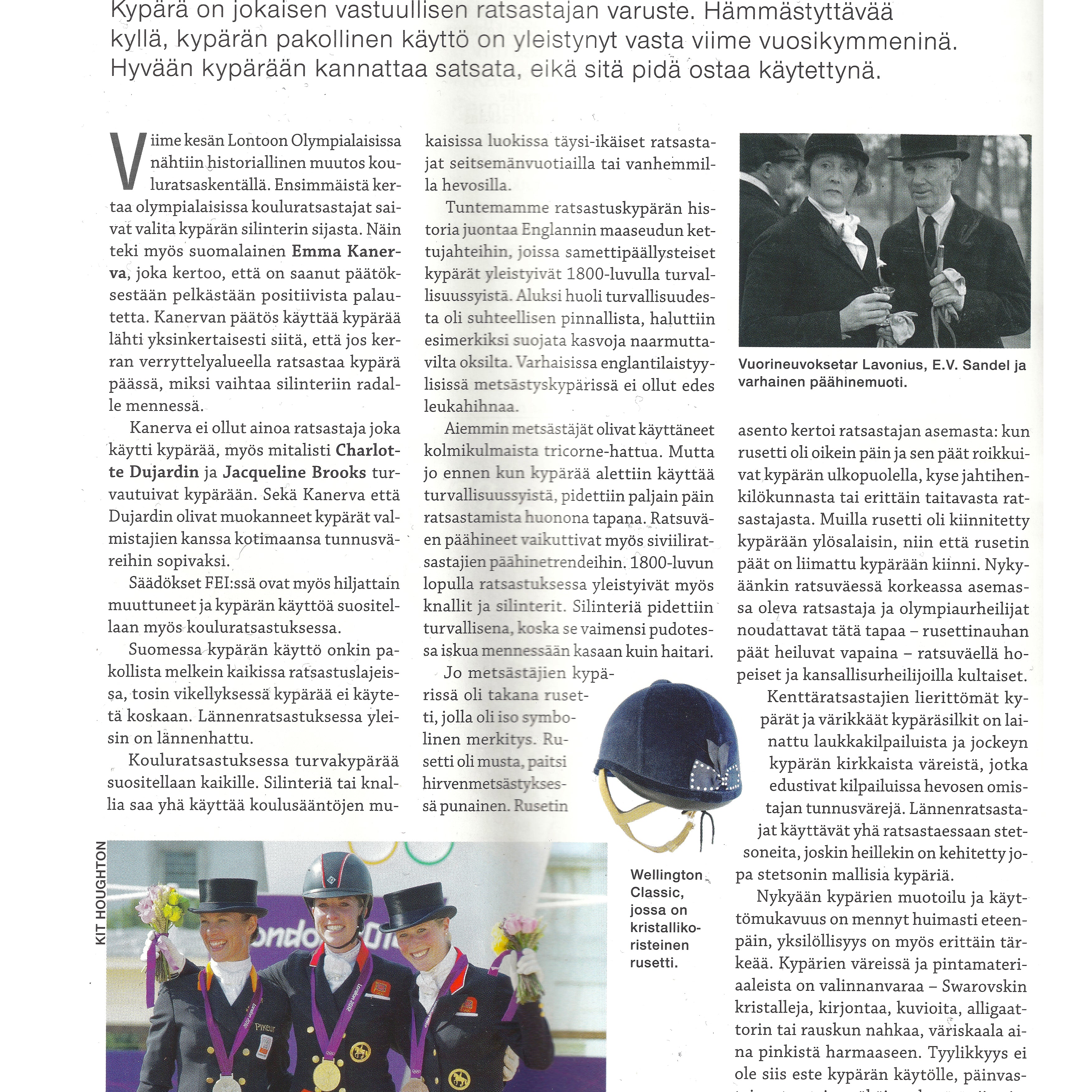 Päähineet ratsastuksen historiassa – kypärän voittokulku