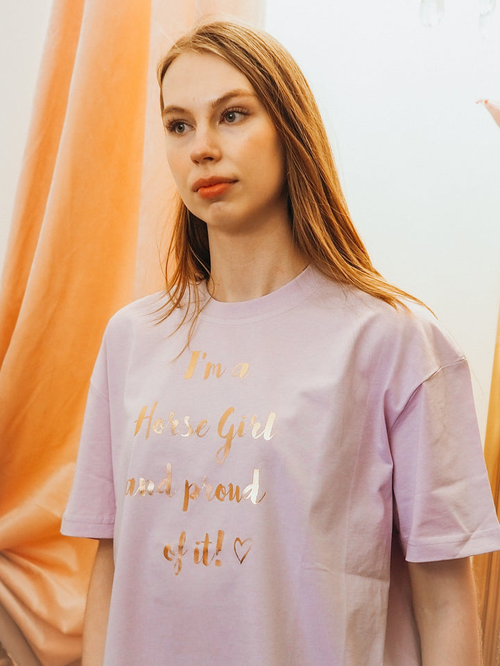 Horse Girl Boxy Tee Limited Edition Lavender