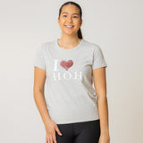 Flip My Heart Tee Grey