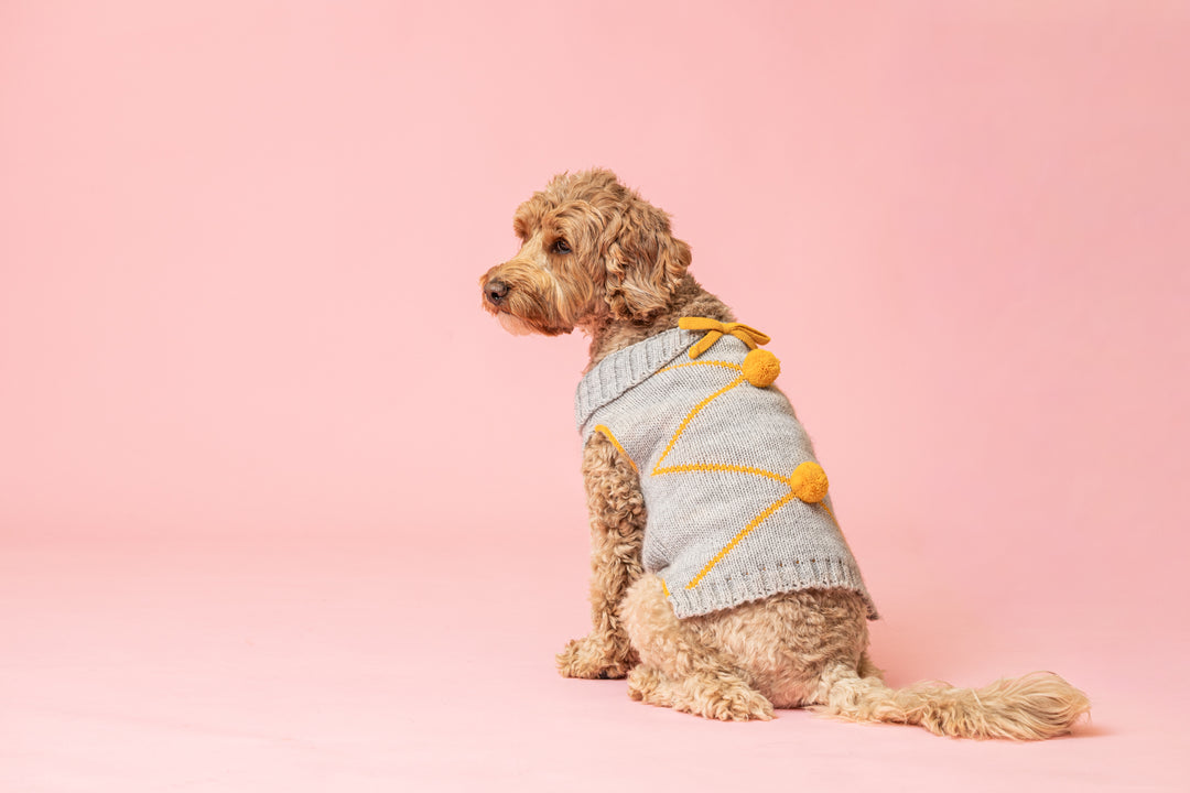 PomPom Pullover Yellow