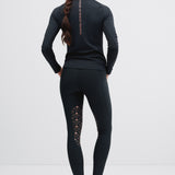 Lola Riding Leggings Knee Grip Black/Rose Gold