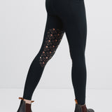 Lola Riding Leggings Knee Grip Black/Rose Gold