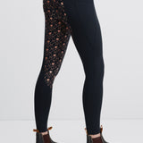 Lola Riding Leggings Black/Rose Gold