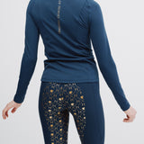 Lola Riding Leggings Navy/Gold