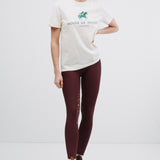 Lola Riding Leggings Burgundy/Rose Gold
