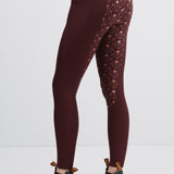 Lola Riding Leggings Burgundy/Rose Gold