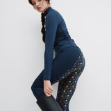 Lola Riding Leggings Navy/Gold