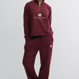 HoH Logo Soft Half Zip Burgundy