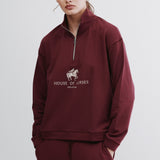 HoH Logo Soft Half Zip Burgundy