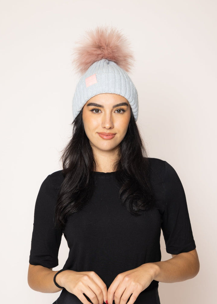 PomPom Sailor Beanie Light Grey