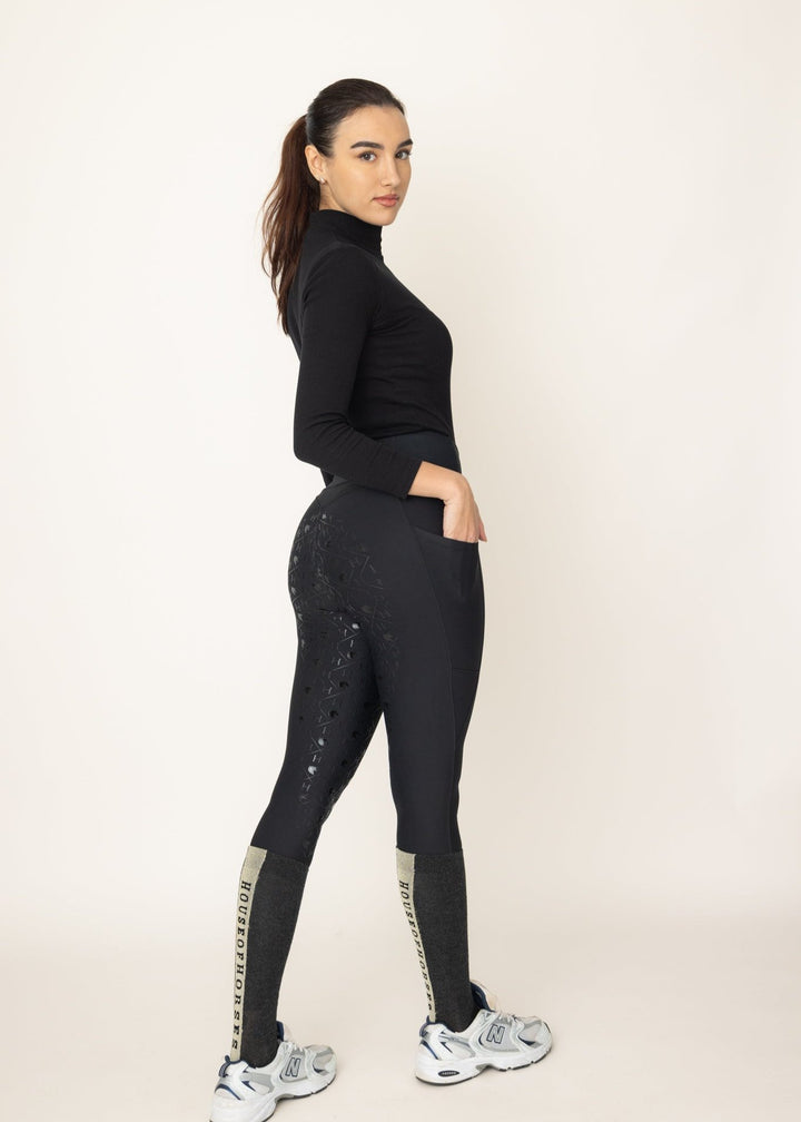 Unicorn Lola Riding Leggings Black