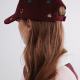Velvet Cap Burgundy